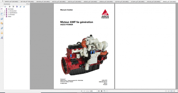 Fendt Tractor 300 Vario S4 VIN 347 350 Diagram Operation Manual Workshop Manual FR 4