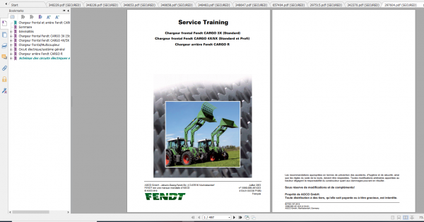 Fendt Tractor 300 Vario VIN 336 339 Diagram Operation Workshop Manual FR 6