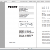 Fendt Tractor 400 Vario Com3 VIN 400 404 Diagram Operation Manual Workshop Manual ES 1