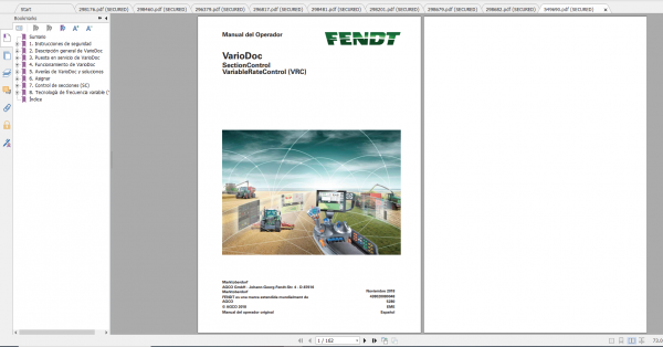 Fendt Tractor 500 Vario Scr 3b VIN 413 416 Diagram Operator Workshop Manual ES 12