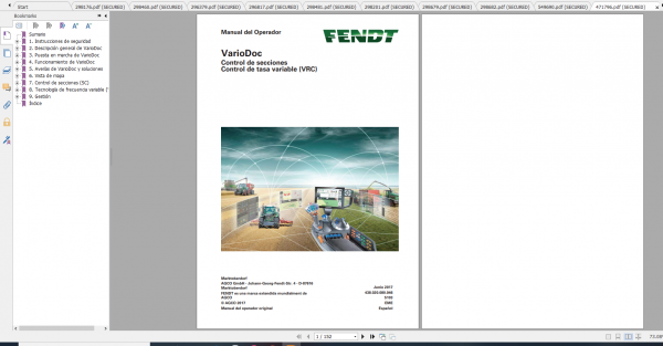 Fendt Tractor 500 Vario Scr 3b VIN 413 416 Diagram Operator Workshop Manual ES 18
