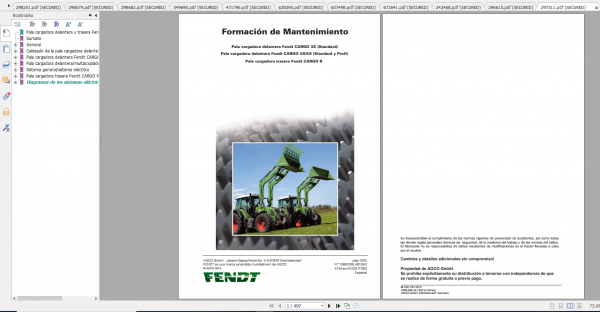 Fendt Tractor 500 Vario Scr 3b VIN 413 416 Diagram Operator Workshop Manual ES 6
