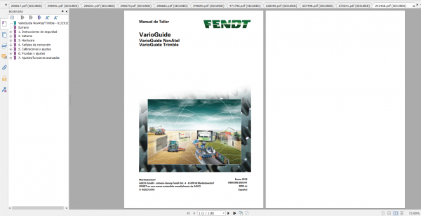 Fendt Tractor 500 Vario Scr 3b VIN 413 416 Diagram Operator Workshop Manual ES 8