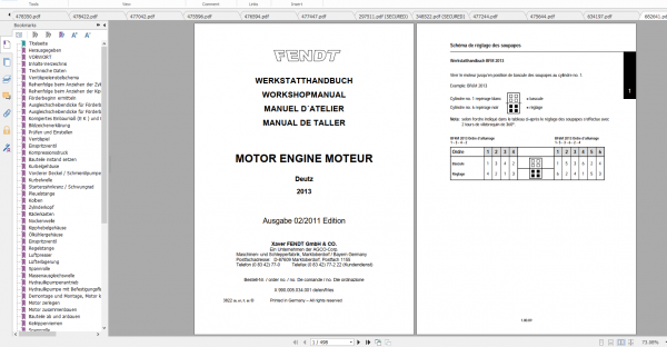 Fendt Tractor 700 Vario Com2 711 716 Diagram Operation Workshop Manual ES 1