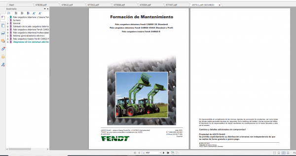 Fendt Tractor 700 Vario Com2 711 716 Diagram Operation Workshop Manual ES 6