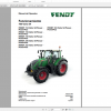 Fendt Tractor 700 Vario S4 VIN 738 743 Diagram Operation Manual ES 1