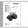 Fendt Tractor 700 Vario S4 VIN 738 743 Diagram Operation Workshop Manual FR 7
