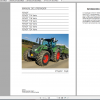 Fendt Tractor 700 Vario Scr 3b VIN 732 737 Diagram Operation Manual Workshop Manual ES 14