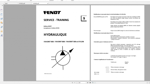 Fendt Tractor 800 Vario Com1 Workshop Manual FR 3