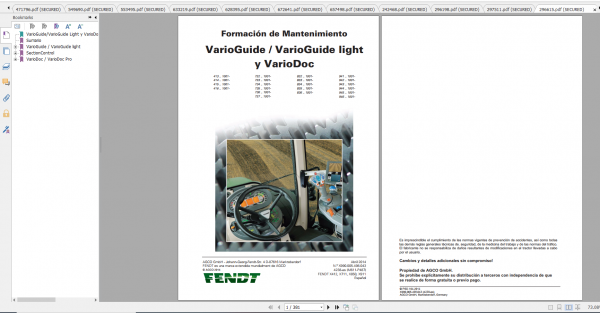 Fendt Tractor 800 Vario S4 VIN 839 842 Diagram Operation Manual Workshop Manual ES 3