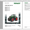 Fendt Tractor 800 Vario S4 VIN 839 842 Diagram Operation Workshop Manual FR 2