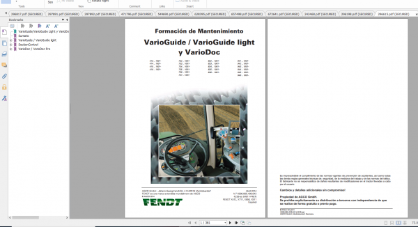 Fendt Tractor 800 Vario Scr3b VIN 832 836 Diagram Operation Manual Workshop Manual ES 6