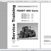 Fendt Tractor 900 Vario Com2 VIN 916 926 Diagram Operation Manual Workshop Manual ES 2