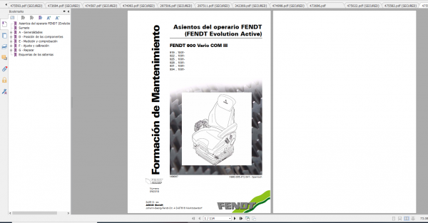 Fendt Tractor 900 Vario Com3 VIN 919 934 Diagram Operation Manual Workshop Manual ES 1