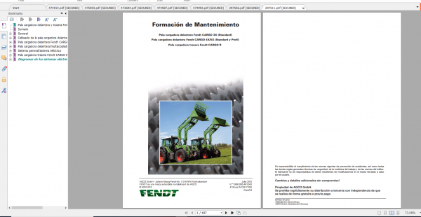 Fendt Tractor 900 Vario Com3 VIN 919 934 Diagram Operation Manual Workshop Manual ES 7