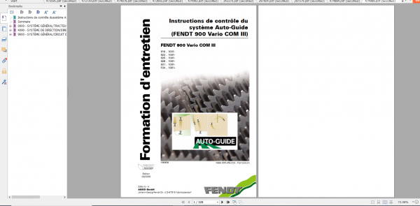 Fendt Tractor 900 Vario Com3 VIN 919 934 Diagram Operation Workshop Manual FR 4