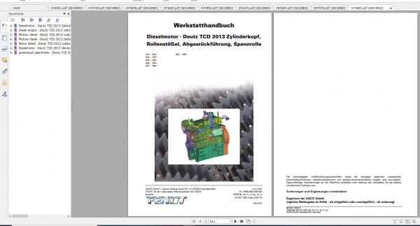 Fendt Tractor 900 Vario Com3 VIN 919 934 Diagram Operation Workshop Manual FR 5