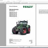 Fendt Tractor 900 Vario S4 VIN 950 954 Diagram Operation Manual Workshop Manual EN 8