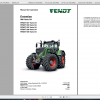 Fendt Tractor 900 Vario S4 VIN 950 954 Diagram Operation Workshop Manual FR 5