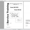 Fendt Tractor Farmer 300 Ci VIN 117 119 Operation Manual Workshop Manual ES 2