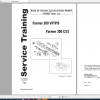 Fendt Tractor Farmer 300C VIN 117 119 Operation Workshop Manual FR 2