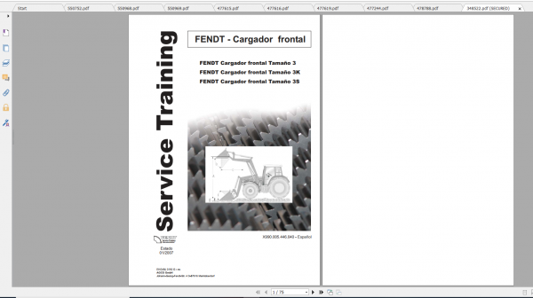 Fendt Tractor Farmer 400 Com12 VIN 409 412 Diagram Operation Manual Workshop Manual ES 3