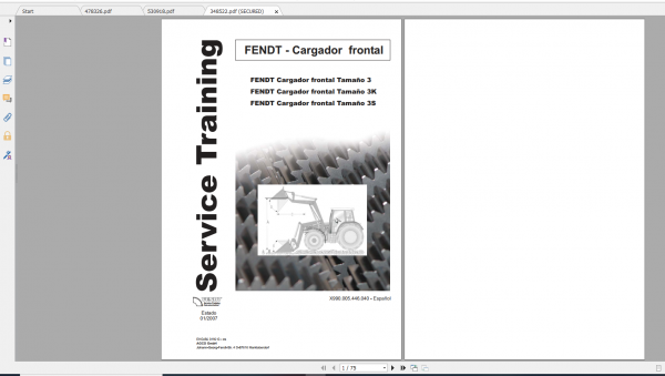 Fendt Tractor Favorit 500 VIN 509 515 Operation Manual Workshop Manual ES 5
