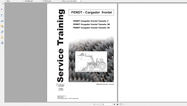 Fendt Tractor Favorit 700 Com1 711 716 Operation Manual Workshop Manual ES 3