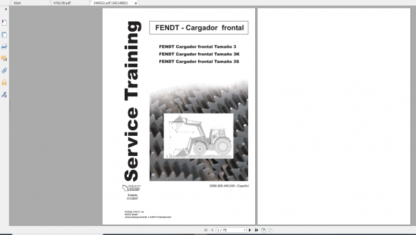 Fendt Tractor Xylon VIN 520 524 Operation Manual Workshop Manual EN 5
