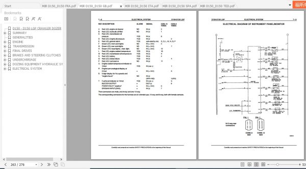 Fiat Hitachi Crawler Dozer D150 D150 LGP Workshop Manual EN FR IT ES DE PDF 4