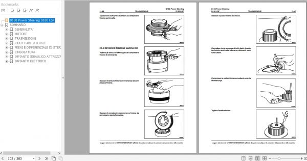 Fiat Hitachi Crawler Dozer D180PS LGP Repair Manual IT PDF 2
