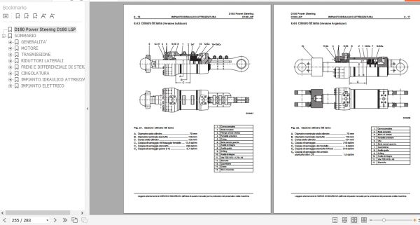 Fiat Hitachi Crawler Dozer D180PS LGP Repair Manual IT PDF 3