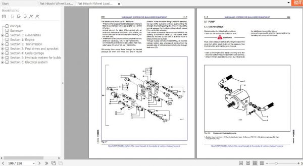 Fiat Hitachi Wheel Loader D80 EN IT Service Manual PDF 3