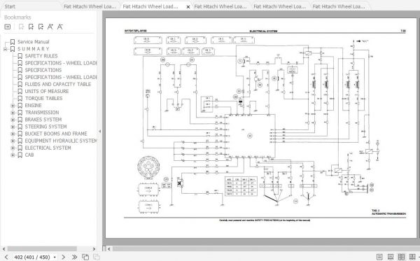 Fiat Hitachi Wheel Loader W170 170PL W190 EN FR IT ES DE Service Manual PDF 4