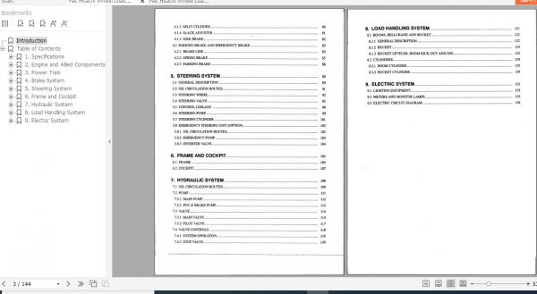 Fiat Hitachi Wheel Loader W350 EN IT Service Manual PDF 2