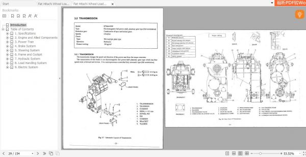 Fiat Hitachi Wheel Loader W450 EN IT Service Manual PDF 2