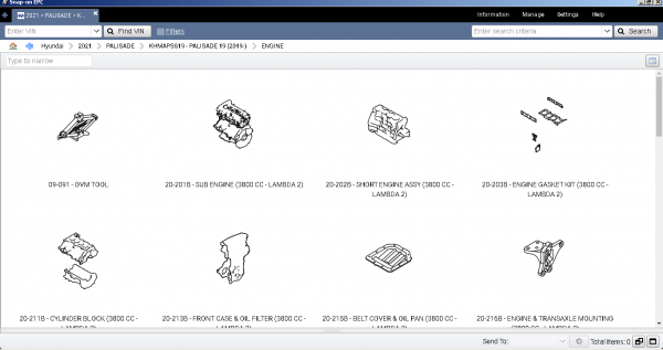 HYUNDAI USA CANADA Snap On EPC 01.2021 Spare Parts Catalog 10