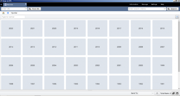 HYUNDAI USA CANADA Snap On EPC 01.2021 Spare Parts Catalog 2
