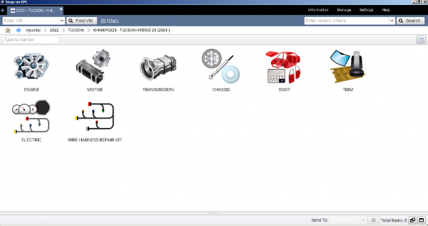 HYUNDAI USA CANADA Snap On EPC 01.2021 Spare Parts Catalog 6