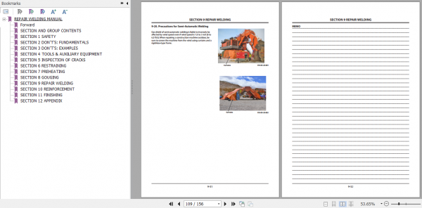 Hitachi EX ALL Repair Welding Manual 3