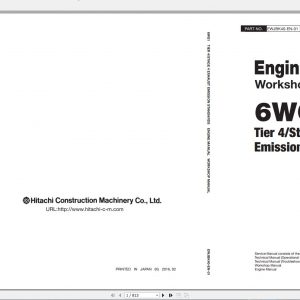 Hitachi Excavator Series 6 ZX6 2021 6.35GB Technical Manual Part Catalog Circuit Diagram DVD 4