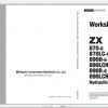 Hitachi Excavator Series 6 ZX6 2021 6.35GB Technical Manual Part Catalog Circuit Diagram DVD 7