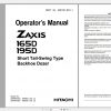 Hitachi Hydraulic Excavator ZX165D ZX195D Operators Manual EM1SP EN1 1 1
