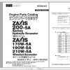 Hitachi Hydraulic Excavator ZX170W 5A to ZX210LC 5A ISUZU4HK1 XKSA02 Engine Parts Catalog ENJP 1