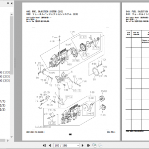 Hitachi Hydraulic Excavator ZX225USR 3 Series ISUZU 6BG1 TRA 6 Engine Parts Catalog 3