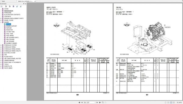 Hitachi Hydraulic Excavator ZX60C 5A Parts Catalog PAFGB0 1 1 ENJP 2