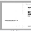 Hitachi Rigid Dump Truck EH 2021 Technical Manual Part Catalog Circuit Diagram DVD 5