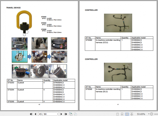 Hitachi Special Tool Catalog For Dump Truck 2020 NO. STCA DT 20 1