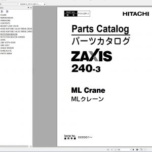 Hitachi Truck Crane Crane Telescopic Crawler Crane Manual CD 4