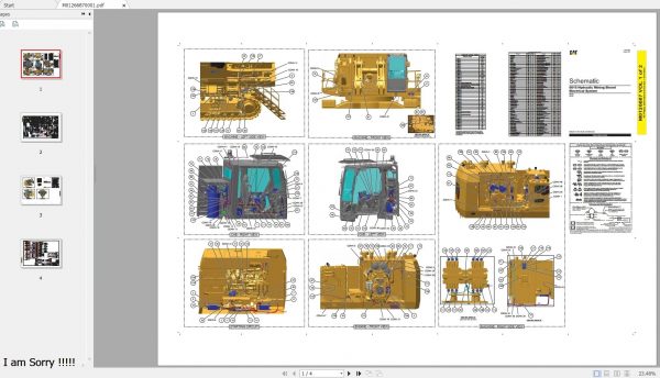 Hydraulic Mining Shovel 6015 Electrical Hydraulic System Schematics 0